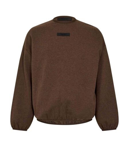 Mens Crew Neck Sweatshirt Brown Fear Of God Essentials