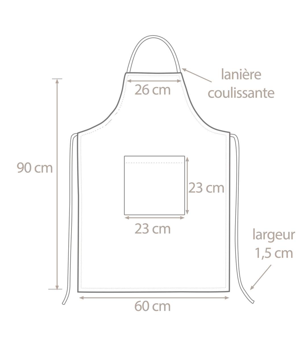 Tablier de cuisine toile PURE KITCHEN APRON-4