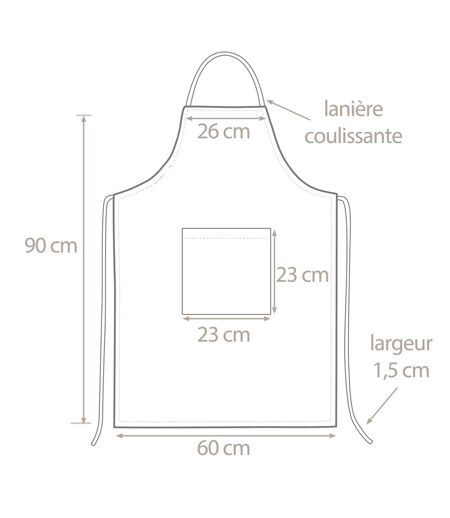 Tablier de cuisine toile PURE KITCHEN APRON