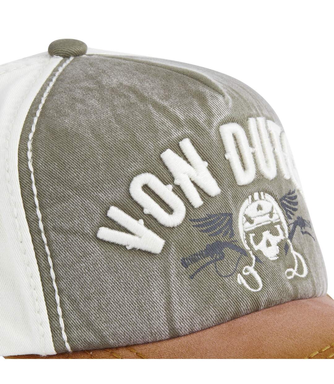 Casquette trucker avec effet usé avec broderie Xavier Vondutch-3