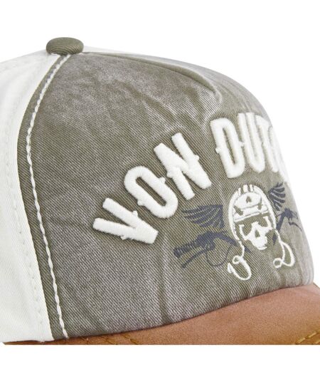 Casquette trucker avec effet usé avec broderie Xavier Vondutch