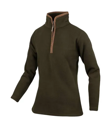 Womens/ladies Fleece Top Dark Olive Jack Pyke