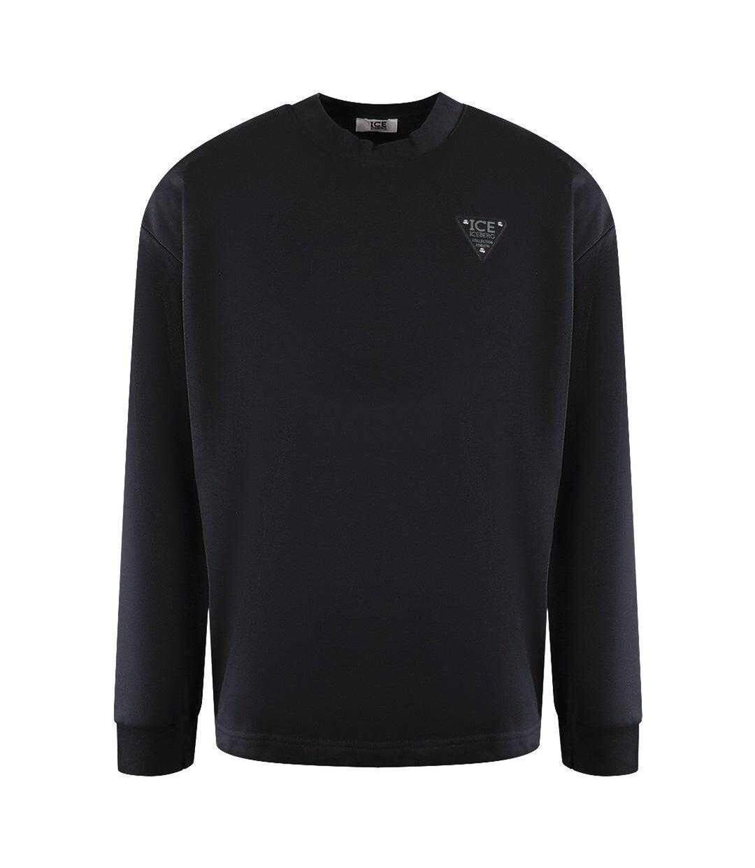 Sweat Motif/style Logo Triangulaire Adulte Noir Ice Iceberg-1