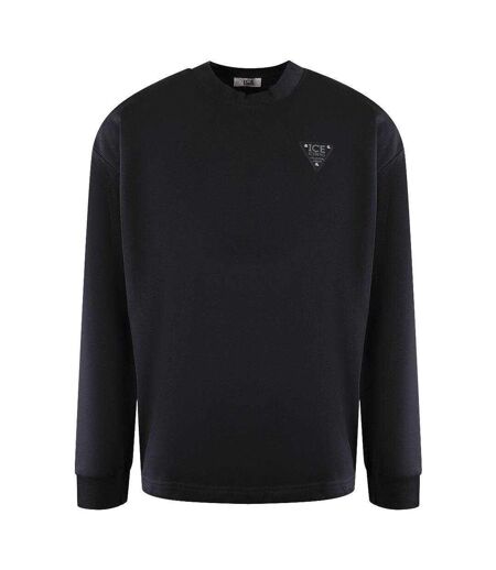Sweat Motif/style Logo Triangulaire Adulte Noir Ice Iceberg