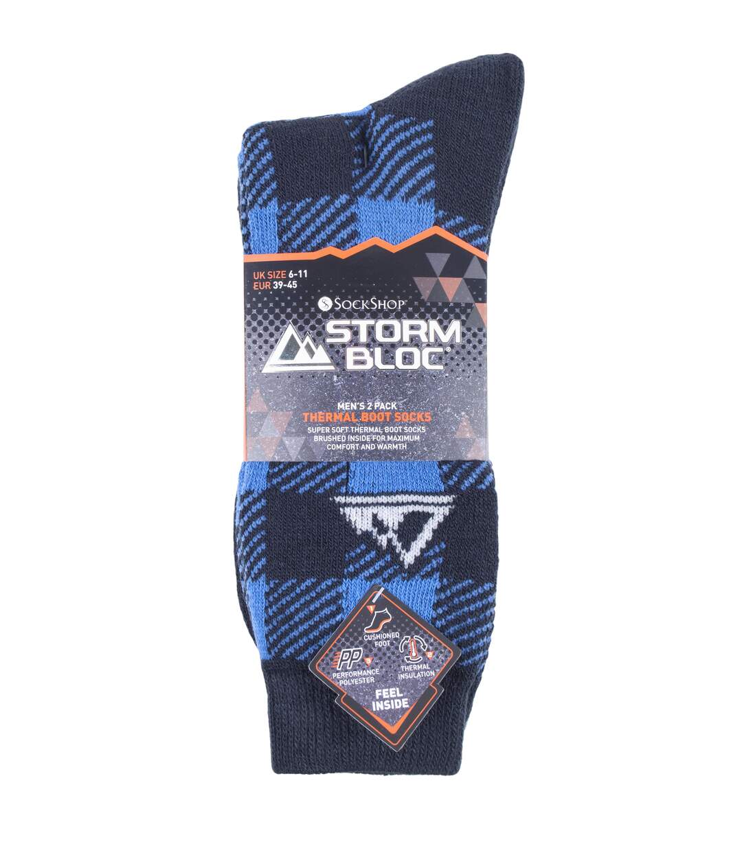 Storm Bloc - 2 Paires Chaussettes Thermiques Homme Randonnée Hiver-2