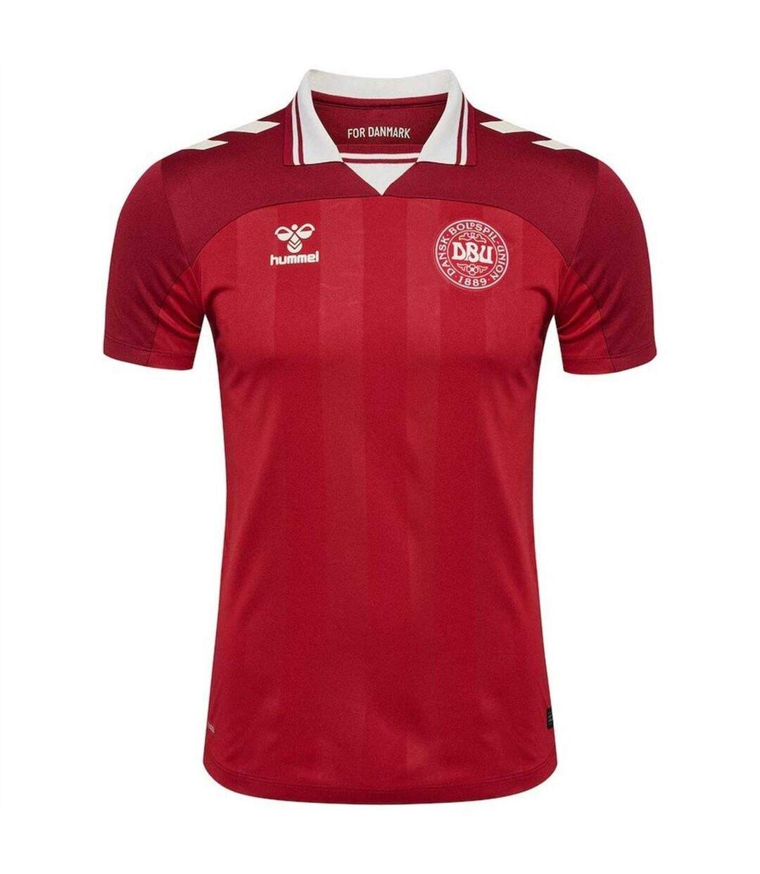 Maillot De Foot Motif/style Danemark Homme Rouge Hummel-1