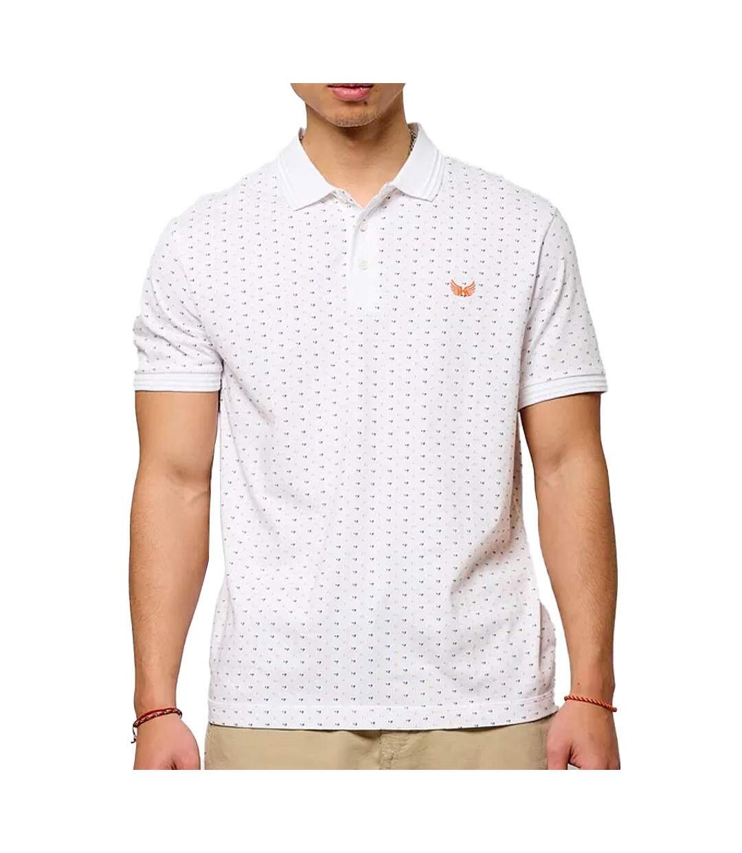 Polo Blanc/Orange Homme Kaporal BOSCIE - 3XL-1