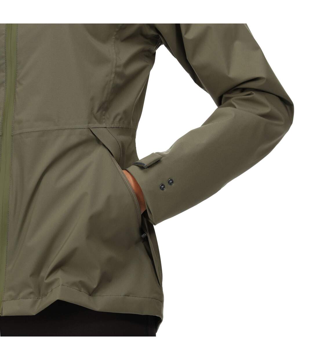 Veste Imperméable Rolton Femme Vert Kaki Sombre Regatta-3