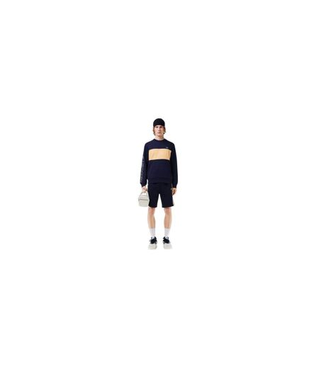 Sweat Motif/style Blocs De Couleurs Homme Bleu Marine Lacoste