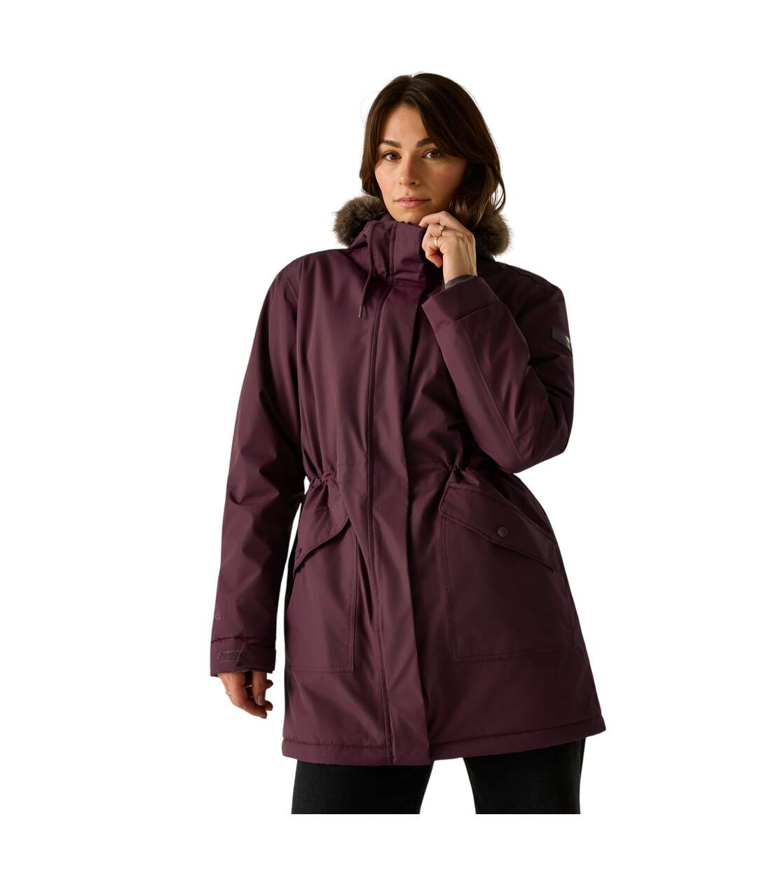 Womens/ladies Sophia Insulated Waterproof Jacket Fig Regatta-1