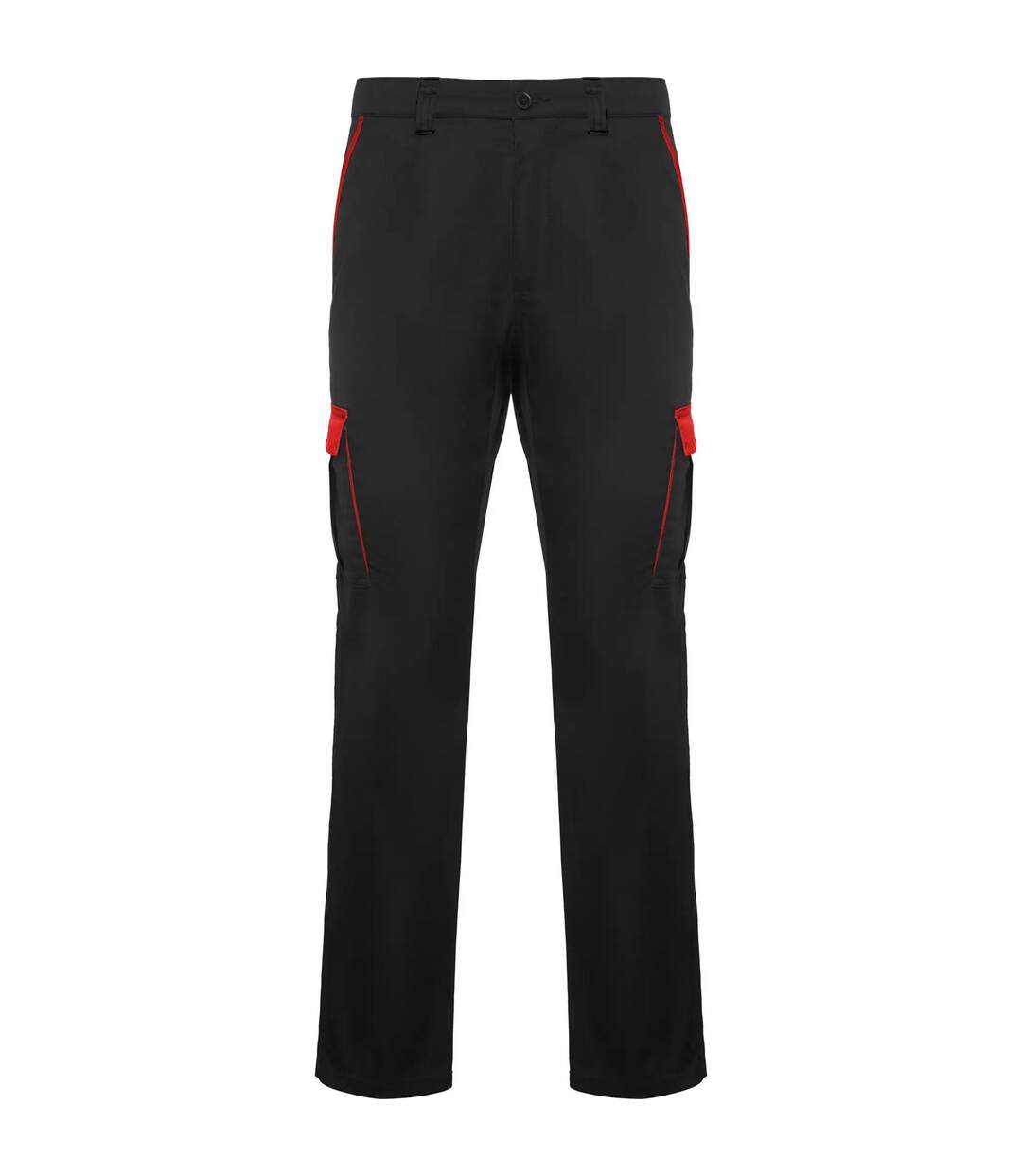Pantalon Trooper Homme Noir Rouge Roly Workwear-1