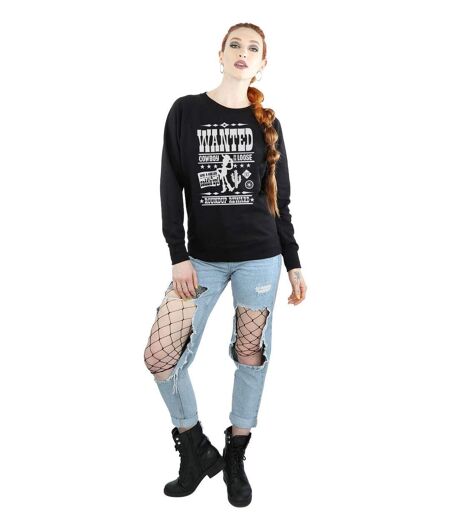 Disney Sweatshirt Womens/Ladies Toy Story Wanted Poster (Noir) - UTBI12063