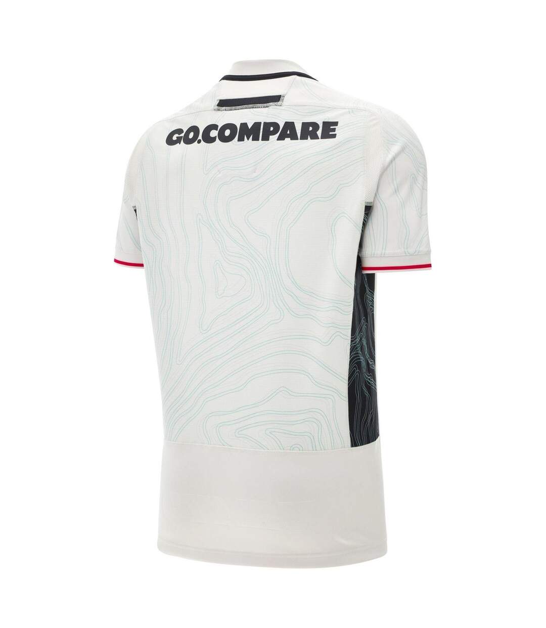 Unisex Adult Wales Rugby Shirt White Black Red Macron-2