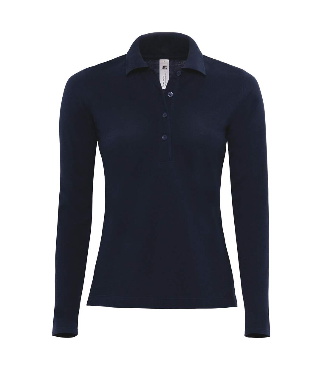 Polo femme manches longues - PW456 - bleu marine