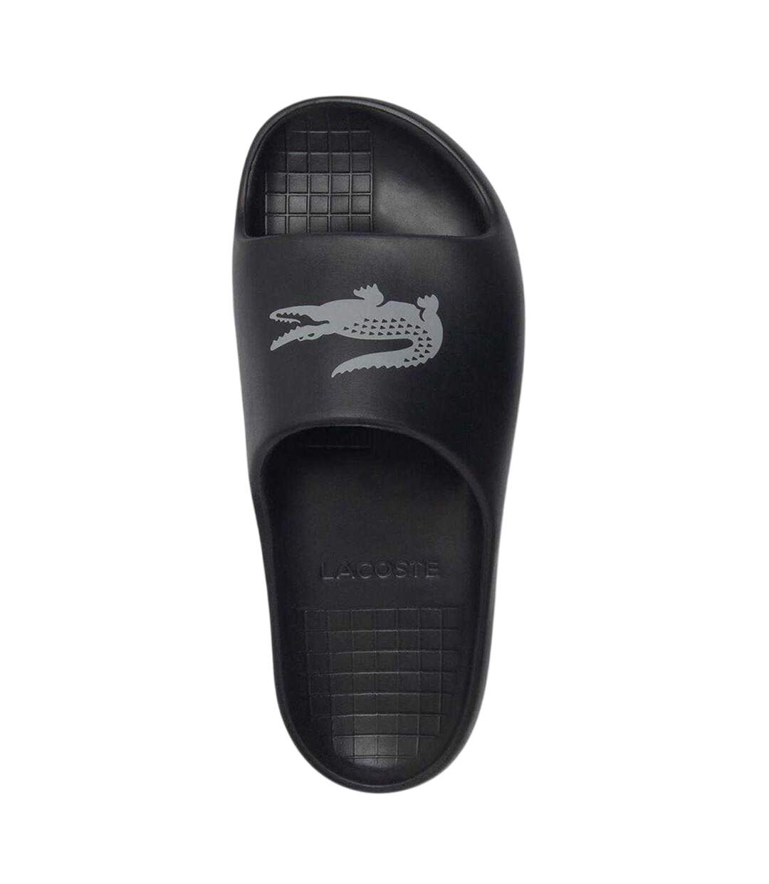 Claquettes Vacances Motif/style Crocodile Serve Homme Gris Lacoste-3