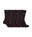 6 pairs Mens FiveG Plain Trouser Socks made with Fairtrade Cotton