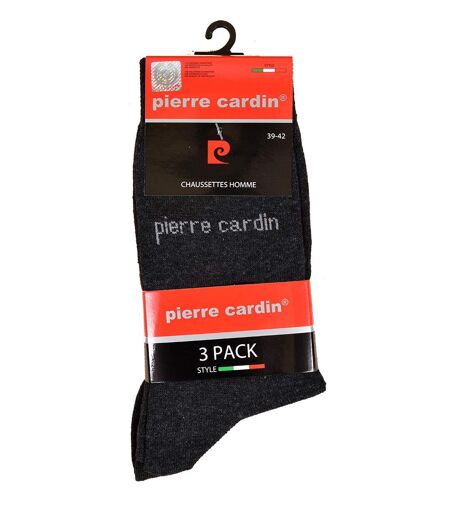 Chaussettes homme PIERRE CARDIN Pack de 3 Paires Anthracite Pierre Cardin