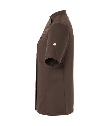 Womens/ladies Greta Chef Jacket Light Brown Karlowsky