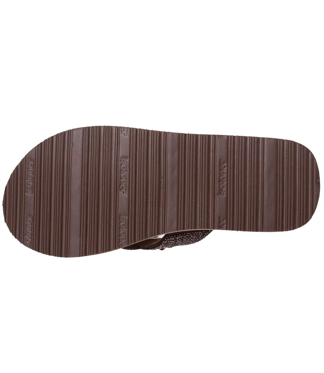 Isotoner Tongs femme très confortables, dessus sophistiqué-5