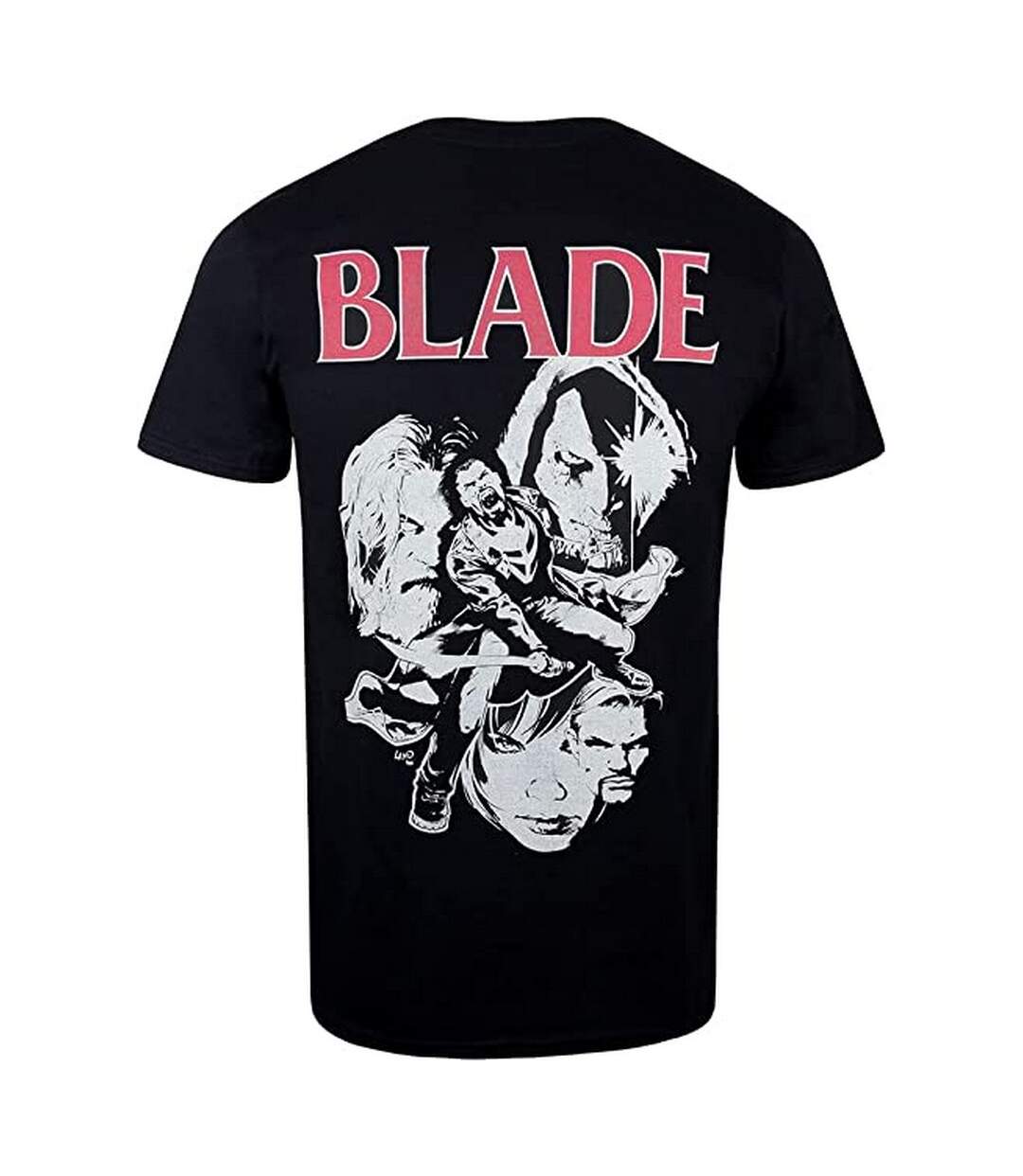 Marvel Mens Blade T-Shirt (Noir/Blanc/Rouge) - UTTV1533