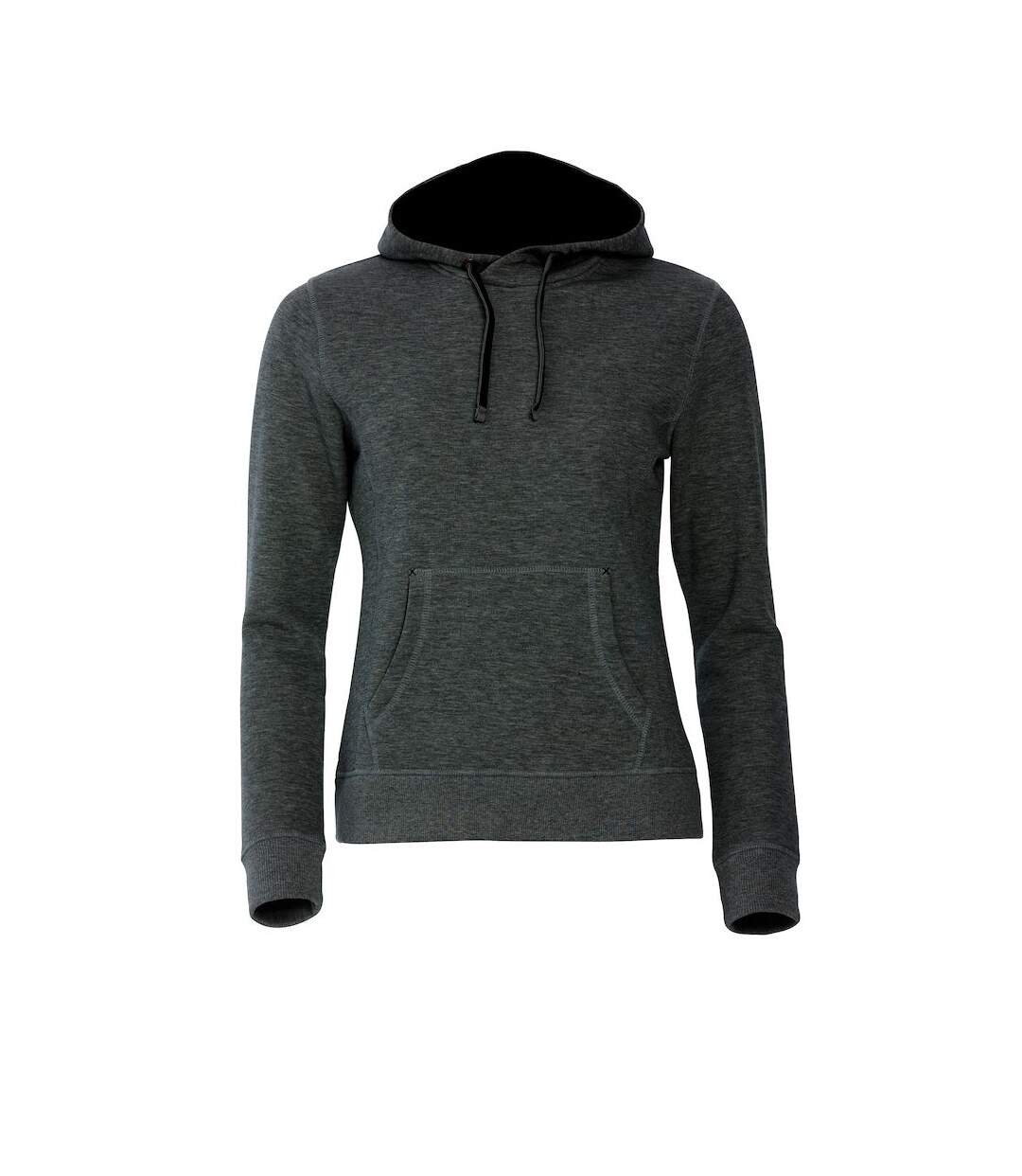 Sweat À Capuche Classic Femme Anthracite Clique-1