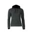 Sweat À Capuche Classic Femme Anthracite Clique-1