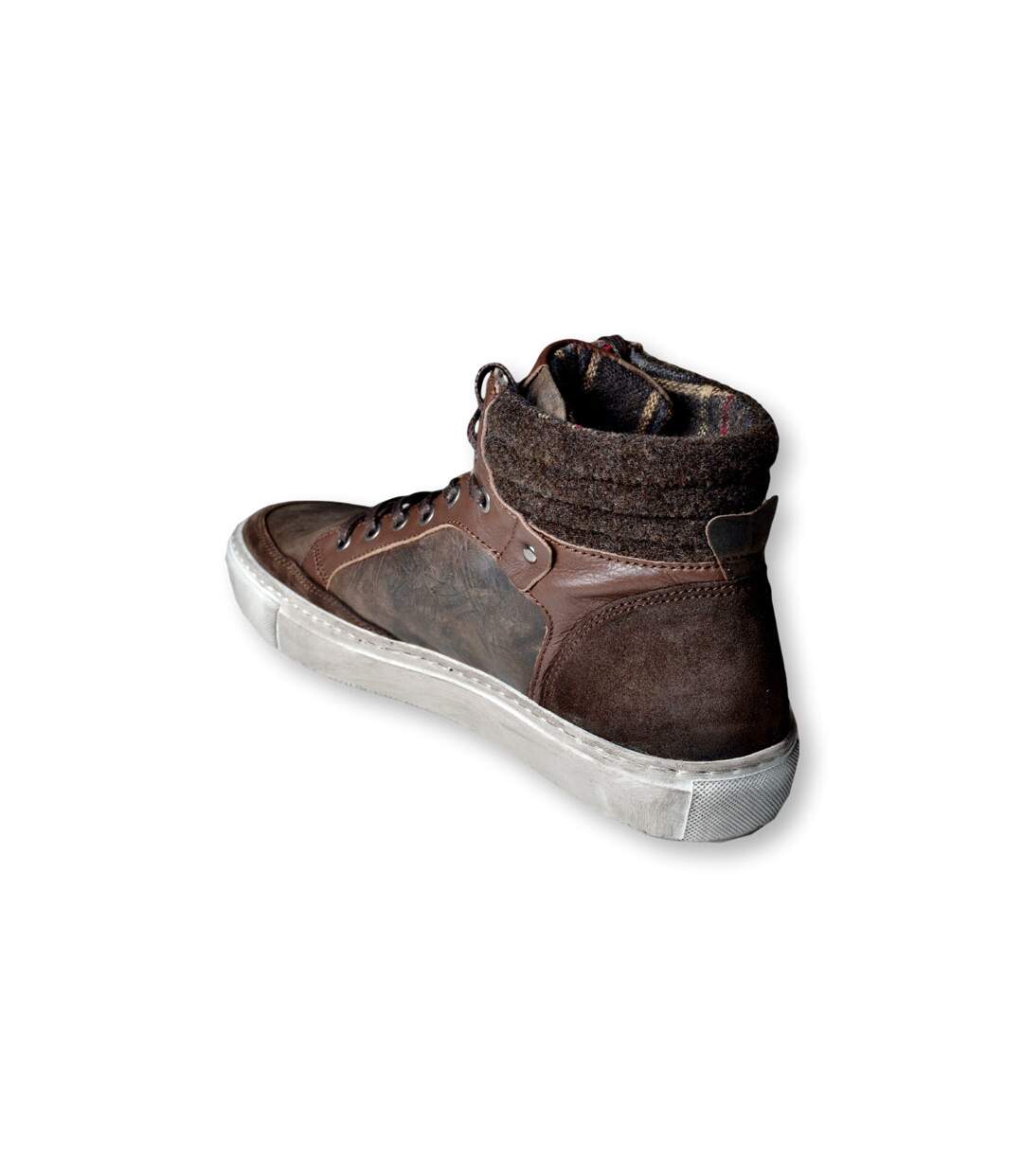 Basket haute homme de couleur marron - model sneaker-5