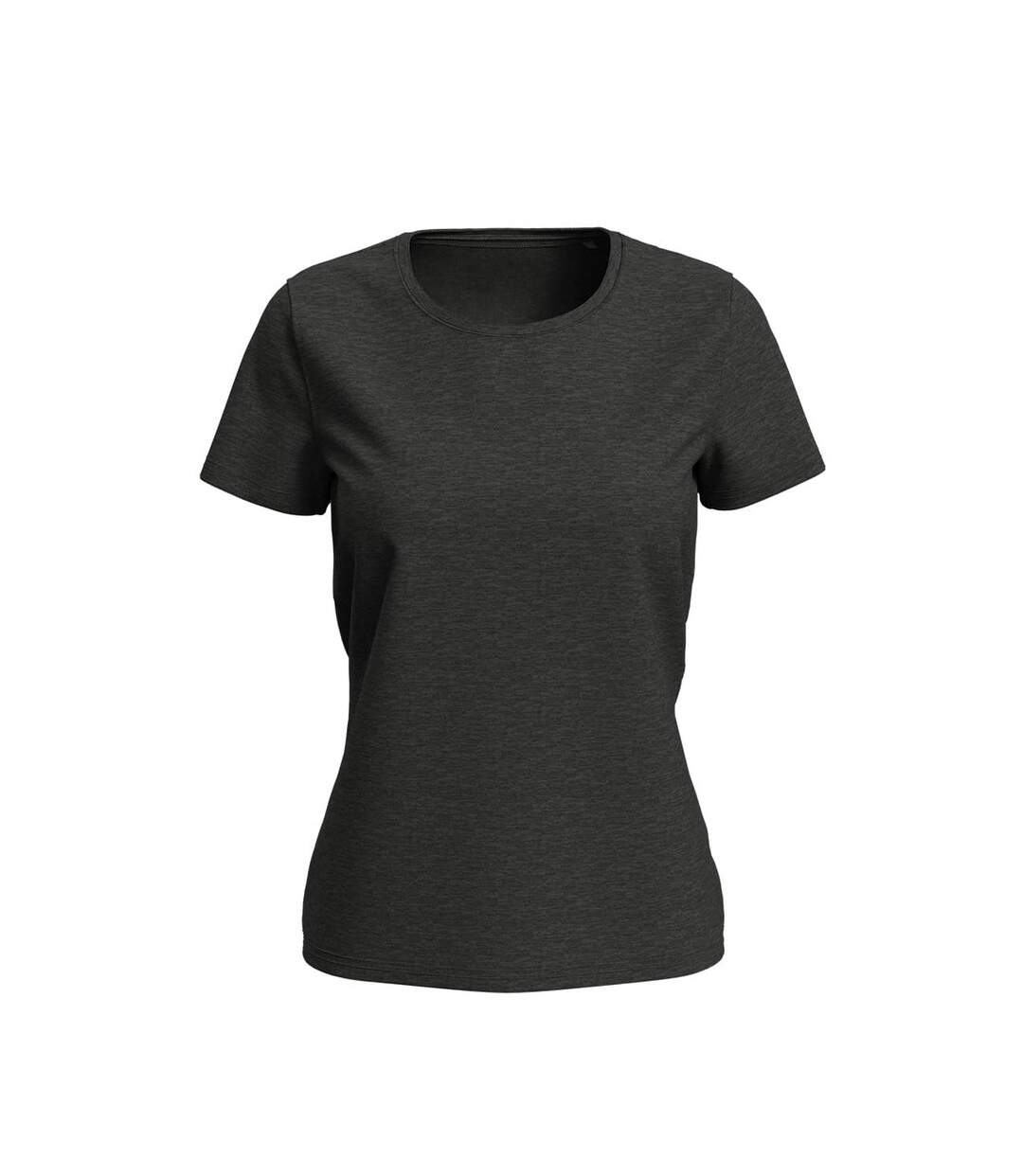 T-shirt Lux Femme Gris Foncé Chiné Stedman-1