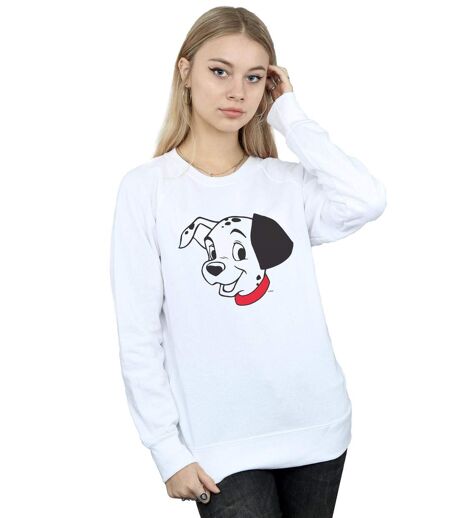 Disney - Sweat DALMATIANS DALMATIAN HEAD - Femme (Blanc) - UTBI12964
