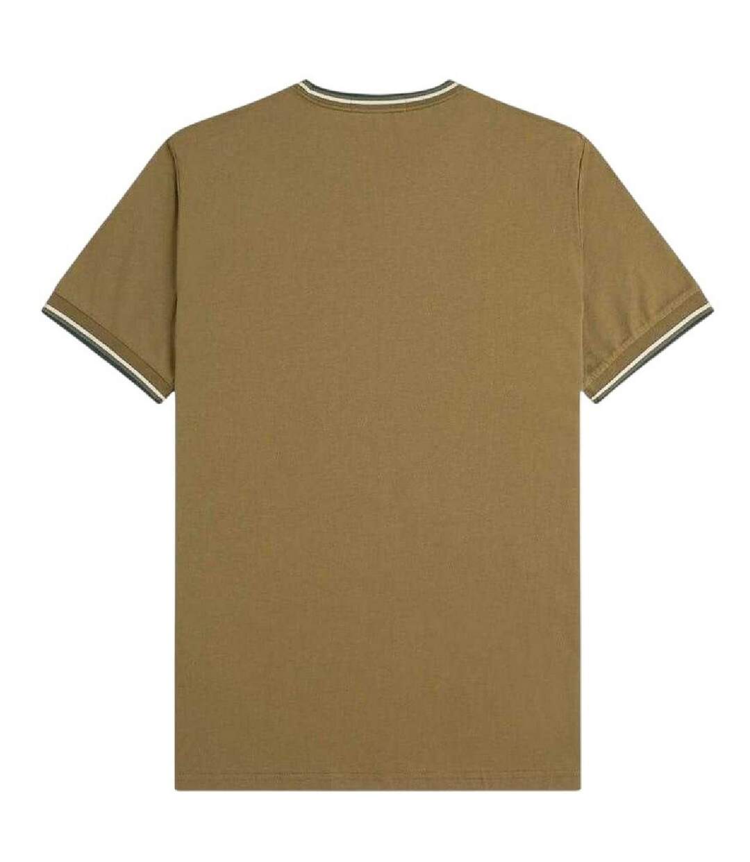 Mens Tipped T-shirt Shaded Blue Fred Perry-3