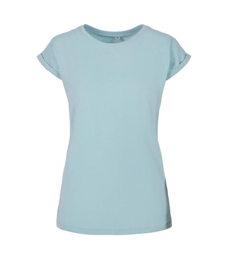 Build Your Brand Womens/Ladies Extended Shoulder T-Shirt (Ocean Blue) - UTRW8374