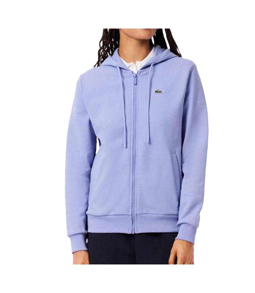 Sweat violet femme lacostesf5256 - 32-1