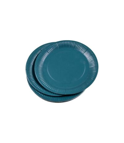 Lot de 20 Assiettes en Carton Vitamine 23cm Émeraude