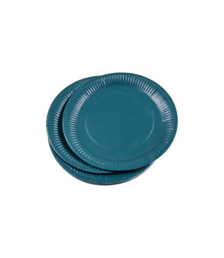 Lot de 20 Assiettes en Carton Vitamine 23cm Émeraude