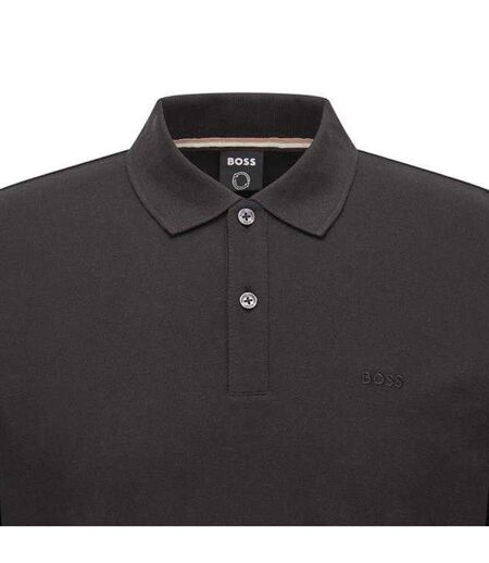 Polo Motif/style Logo Brodé Pallas Homme Noir Boss
