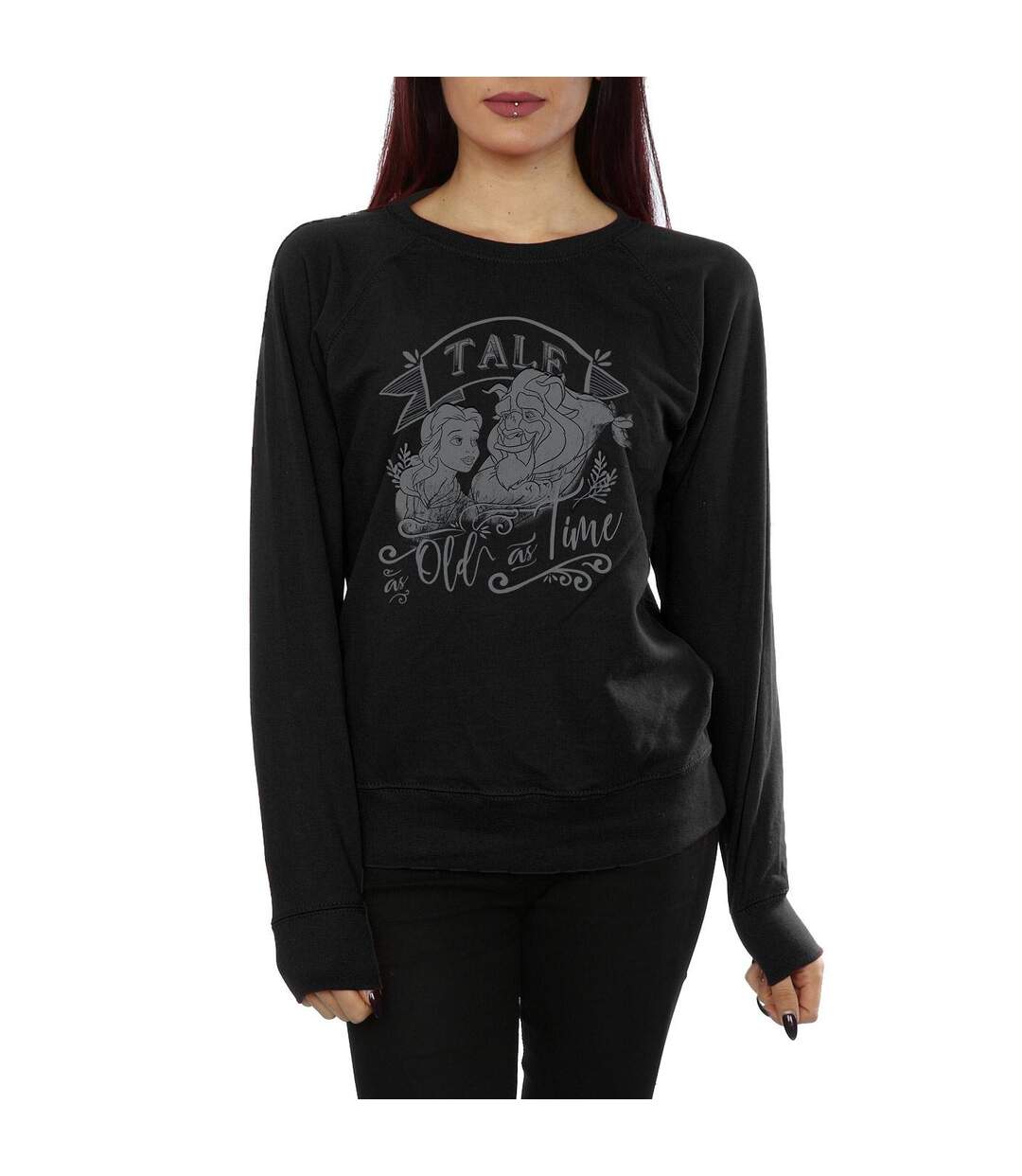 Disney - Sweat BEAUTY AND THE BEAST TALE AS OLD AS TIME - Femme (Noir) - UTBI10242-3