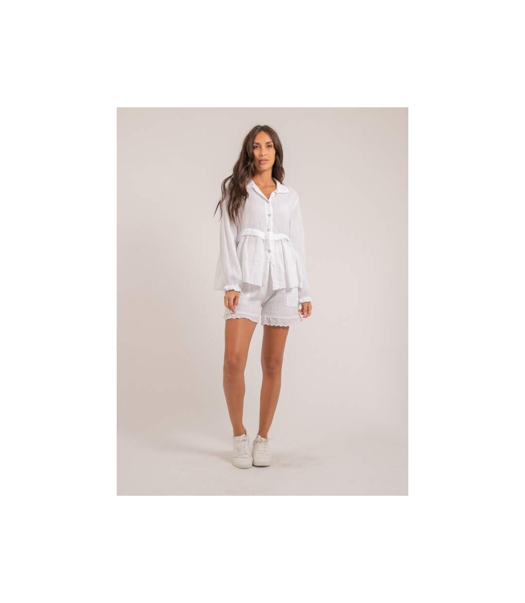 Short fluide en gaze de coton XEMKE - Dona X Lisa-4