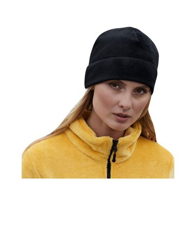 Unisex Adult Fleece Recycled Beanie Black Beechfield