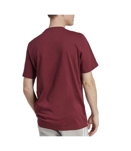 T-shirt bordeaux homme adidas m fld bos logo