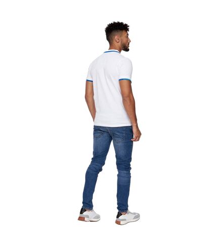 Polo chemfort homme blanc Crosshatch