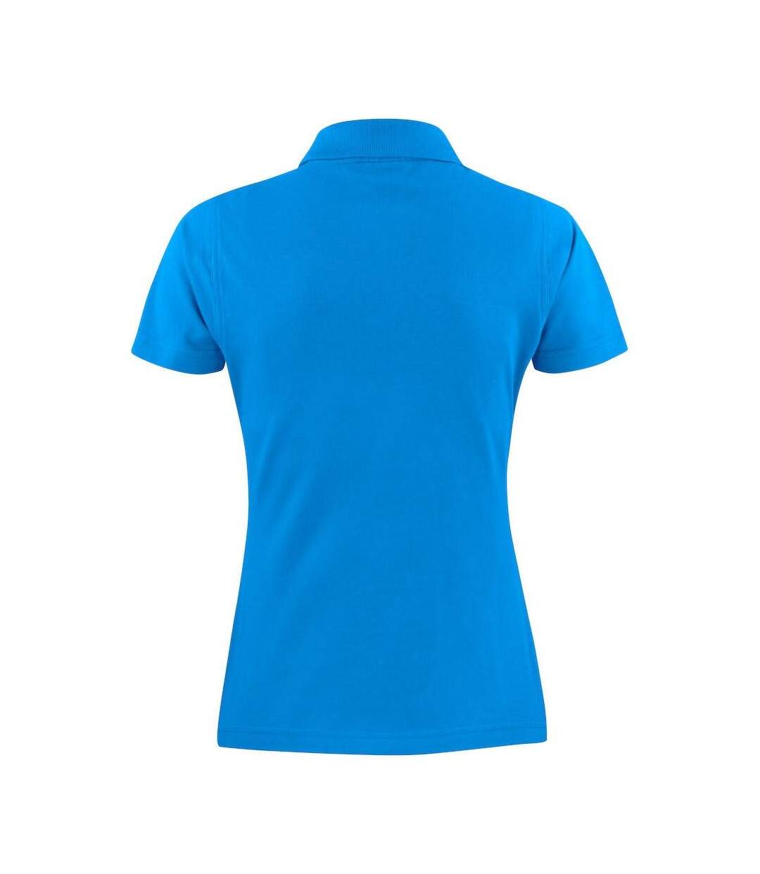 Womens/ladies Surf Polo Shirt Ocean Blue Printer-2