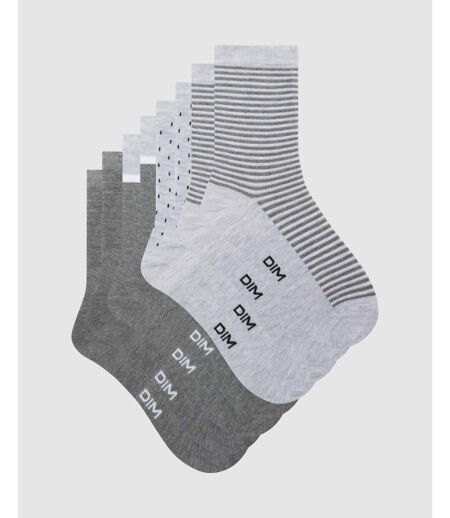 Lot de 4 Paires de Mi-Chaussettes Style Ecodim