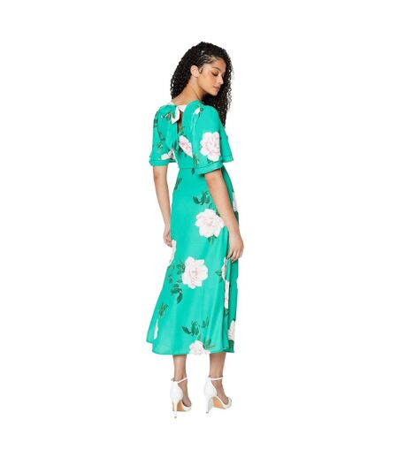 Robe mi-longue femme vert Dorothy Perkins