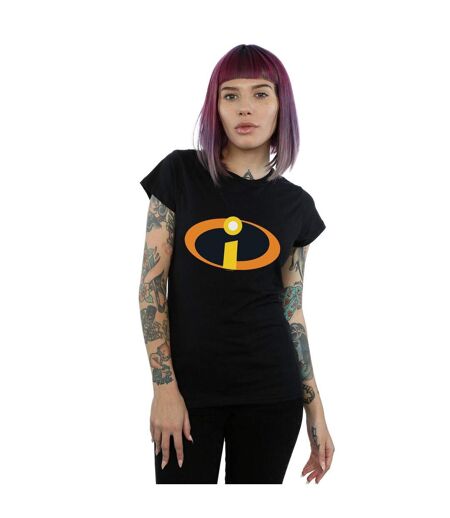 Disney T-shirt en coton avec logo Les Incroyables, Femme/Ladies (Noir) - UTBI48182