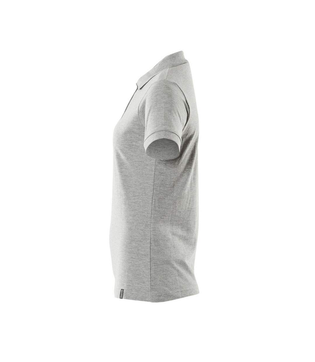 Womens/ladies Crossover Polo Shirt Grey Mascot-4