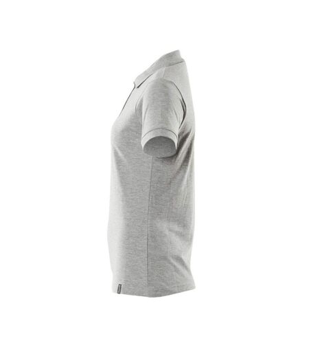 Womens/ladies Crossover Polo Shirt Grey Mascot