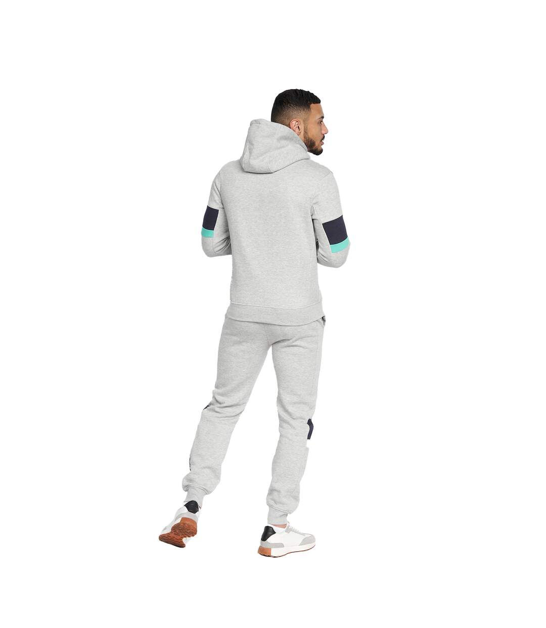 Mens Blastout Hoodie Grey Marl Crosshatch-2