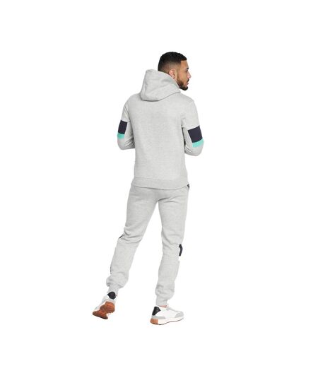 Mens Blastout Hoodie Grey Marl Crosshatch
