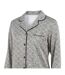 OZABI Pack 2 Pyjamas Femme Longs Satinés Imprimés, Col Chemise-3