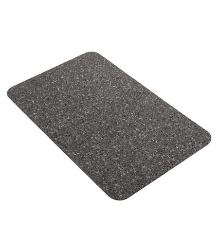 Tapis de Bain Ultra-Absorbant Granite 50x80cm Anthracite